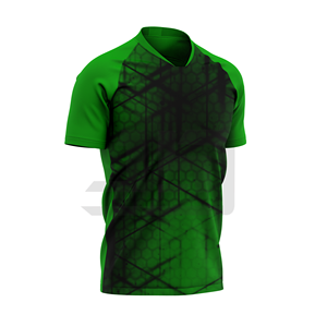 T-shirt de sport à manches courtes, col en V, logo imprimé sur le devant, respirant, doux, léger, 100% coton, contrôle de l'humidité - Product Image 5
