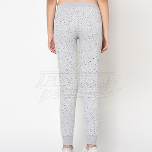 Pantalon pour femme à taille mi-haute 100% coton, fabrication professionnelle, prix bas, service OEM, conception de logo personnalisé, en vente - Product Image 3