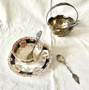 ชามผสมน้ำตาลสแตนเลสดีไซน์สีเงินโบราณมาใหม่เครื่องครัวอุปกรณ์ตกแต่งโต๊ะ - Product Image 2