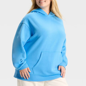 Sudadera con capucha de forro polar para mujer OEM, sudadera con capucha de forro polar con lavado vintage para mujer, sudadera con capucha de forro polar al por mayor para marcas de ropa urbana estadounidenses - Product Image 6