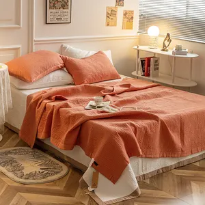 Bán buôn 100% cotton bedspread chần Chất lượng cao bedspread nhà hàng hóa có thể được tùy chỉnh bedspread