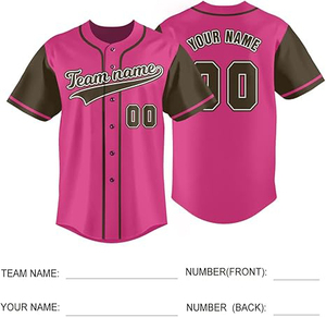 Maillot de baseball à production rapide, uniforme personnalisé, mélange poly-spandex, style équipe professionnelle, étiquettes personnalisées, tissu résistant à la décoloration, teinture intégrale - Product Image 1