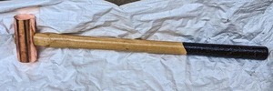 Marteau de démolition fiable en cuivre de 1 kg avec manche en fibre de verre, sans étincelles, usage intensif pour atelier - Product Image 4