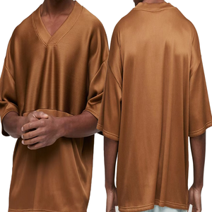 Premium Cotton Oversized <b>T</b> <b>Shirt</b> Unisex Drop Shoulder Loose Fit Soft Breathable Casual Streetwear Summer <b>Trendy</b> Plain Solid Tee - Product Image 6