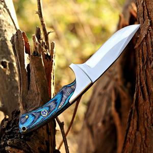 Cuchillo de Caza de Acero Inoxidable Nordic Forge, Hoja Fija de Grado Industrial, Punta Caída, Borde Biselado, 8 Pulgadas de Largo - Product Image 3