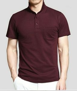 Men's <b>Black</b> Short Sleeve <b>Polo</b> <b>Shirt</b> Solid Color Knitted Casual Wear with Chest Pocket <b>Polo</b> <b>T</b> <b>Shirt</b> Manufacturer OEM Casual Wear - Product Image 5
