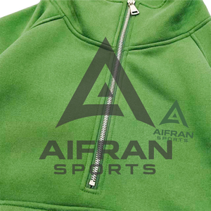 Sweat-shirt à col zippé AIFRAN 100% coton 350g, sweat-shirt à demi-zip pour homme, molleton français, pull d'hiver, logo personnalisé - Product Image 2