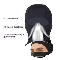 Balaclava unisexe Y2K en coton 100% anti-UV, options personnalisées, design à un trou, masque d'hiver coupe-vent pour moto/vélo