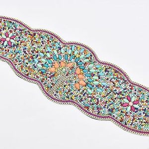 Ceinture élégante faite à la main, légère et brodée pour femmes, art floral traditionnel, design personnalisable, finition haut de gamme, AALIYAN IMPEX - Product Image 1