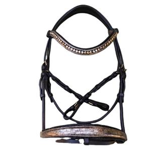 Bride à mors en cristal de roche en cuir marron bride de mode de haute qualité bride de cheval mignonne douce et confortable légère - Product Image 1