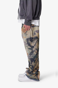 Jeans en denim personnalisés de haute qualité, lavage vintage, impression 3D, effet vieilli, coupe large, streetwear, hip-hop, OEM ODM, coton, jeans en denim pour hommes - Product Image 3