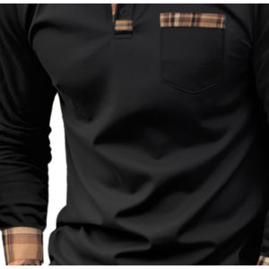 Camisas Polo Personalizadas para Hombre, Manga Larga, Tejido Suave y Transpirable de Primera Calidad, Cómodas, Elegantes, Corte Ajustado, Ropa Casual de Oficina - Product Image 4