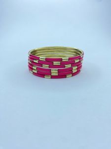 Custom Made Brass resin Bangles,cuffs and Bangle <b>Sets</b> Made From Resin Inlay & Embedded with <b>Coloured</b> Stones for Fashion Jewelry - Product Image 2
