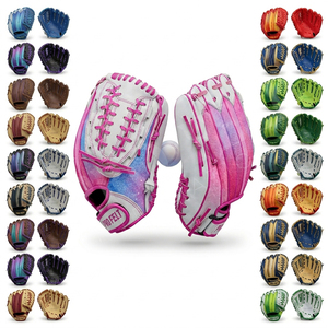 Gant de baseball pour filles, dernier design personnalisé, en cuir souple, pour la capture et l'entraînement, équipement sportif, gants personnalisés avec embossage - Product Image 1