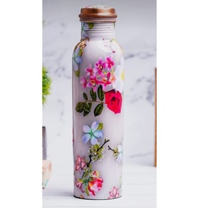 Unique Design Natural Handmade <b>Copper</b> Water <b>Bottle</b> for Safe <b>Drinking</b> Water and Health Benefits Available At Competitive Price - Product Image 4