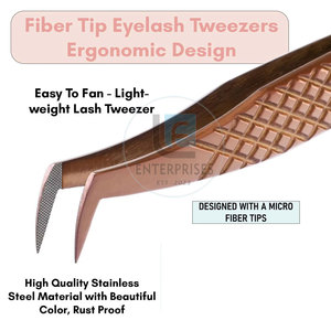 Pince à épiler pour extensions de cils, nouveau style, pointe en fibre, service OEM, meilleures ventes - Product Image 6