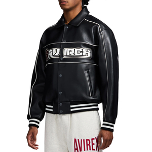 Chaquetas de Cuero Genuino a Precios Razonables, Chaqueta Avirex Edición USA para Hombre, Chaqueta Bomber, Chaquetas de Vuelo Americanas - Product Image 5