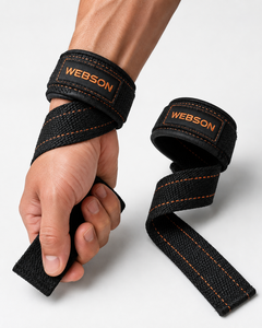 Correas de levantamiento Webson de lona antideslizantes para gimnasio, unisex, con cierre de velcro, las más vendidas, precio económico, personalizables 2026 - Product Image 2