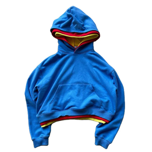 เสื้อฮู้ดดี้สามชั้นแบบมีฮู้ด ผ้าฝ้ายฟลีซ 100% พรีเมียม  รับสั่งทำตามแบบ  ลายพิมพ์ทันสมัย สำหรับทุกเพศ - Product Image 4