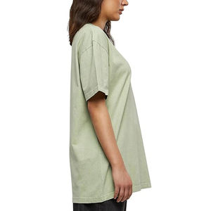 T-shirt femme personnalisé avec logo OEM, délavé à l'acide, séchage rapide et écologique, prix de gros, pour l'été - Product Image 2