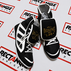 Zapatos de Boxeo de Primera Calidad, Sin Boxeo No Hay Vida, con Logotipo Personalizado, Cierre con Cordones, Duraderos, para Entrenamiento - Product Image 1