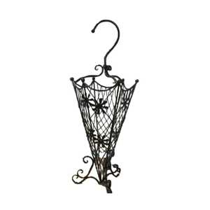 Support de rangement vintage en fer forgé en forme de parapluie avec base à motifs pour cannes et bâtons de marche, vente en gros - Product Image 3