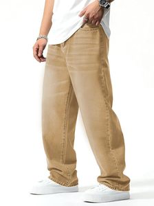 Pantalones Cargo de Mezclilla para Hombre, Estilo Casual, Cintura Media, Corte Holgado, Algodón, para Primavera - Product Image 5