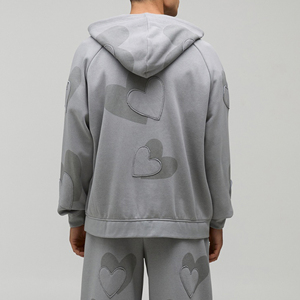 OEM Mens Tracksuit <b>Set</b> Polyester Cotton Casual Printed Hoodie <b>Jogger</b> DTF Design <b>Matching</b> Two Piece Outfit Custom Logo Clothing - Product Image 4