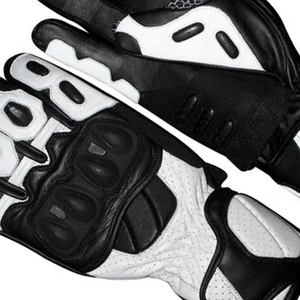 Guantes de Motociclismo de Cuero, Protección Completa para los Dedos, Transpirables, con Cierre de Hebilla, Antideslizantes, para Conducción al Aire Libre - Product Image 2