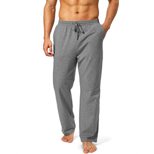 Nouvelle Arrivée Pantalon Homme Léger Évasé en Molleton Personnalisé à Motif Uni 100% Coton Coupe Droite - Product Image 2