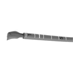 23 Ga Manuelle Edelstahlzange mit internem Lineal, 7 Gravuren, reduzierte Länge, sanft gebogene Spitze, nur Mikrospitzen - Product Image 4