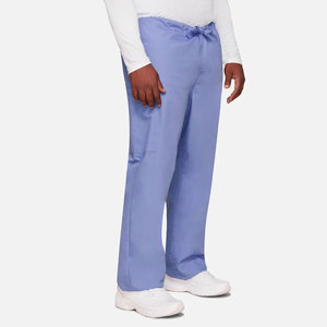 Pantalon de travail médical unisexe en tissu peigné de haute qualité avec couleurs, logo et tailles personnalisables pour usage hospitalier - Product Image 2