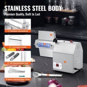Tritacarne Elettrico Professionale in Acciaio Inox 304 da 750W con Spazzola per la Pulizia e Vassoio, Utensile da Cucina per Uso Intensivo - Product Image 6
