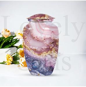 Urna vibrante con diseño en espiral, un innovador recurso para recordar a los seres queridos, urna funeraria para cenizas humanas, recuerdo decorativo. - Product Image 5