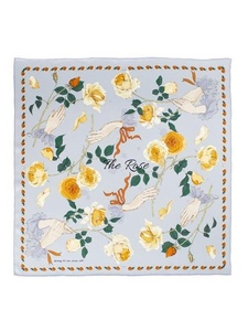 Vintage Navy Blue <b>Square</b> Floral Paisley Printed Silk <b>Scarf</b> for Women and Girls Head <b>Scarf</b> Shawl Hijab Wrap Smooth & Comfortable - Product Image 2