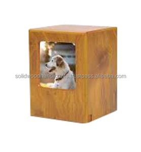 โกศไม้ทำมือสำหรับใส่เถ้ากระดูกสัตว์เลี้ยง โกศไม้สำหรับเผาศพสัตว์เลี้ยง เช่น แมวและสุนัข ทำจากไม้บีช ราคาประหยัด - Product Image 5