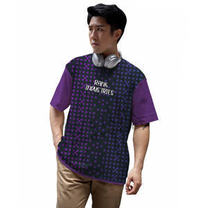 เสื้อยืดพิมพ์ลายแขนสั้นทรงหลวม 100% ผ้าฝ้าย เหมาะสำหรับใส่ในฤดูร้อนทุกวัน สำหรับผู้ชาย - Product Image 1
