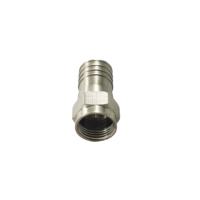 Conector de Cable Coaxial RG6 Tipo F con Anillo Incorporado, Adaptador de Terminación por Compresión, de Alta Resistencia, para Radiofrecuencia