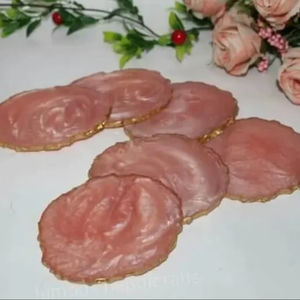 Sous-verres carrés en résine faits à la main, écologiques et réutilisables, pour table, de haute qualité, tendance – Offre Spéciale - Product Image 1