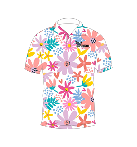 Terogiou เสื้อโปโลผู้ชายพิมพ์ลายดอกไม้แขนสั้นลำลองผ้าฝ้ายอ็อกซ์ฟอร์ดระบายอากาศสวมใส่ในฤดูร้อน - Product Image 2