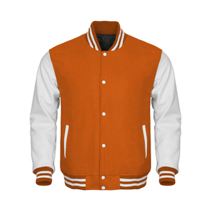 Hot Sale Men's Letterman Varisty Winter Jacket New Fashion <b>High</b> Quality <b>Leather</b> with Stand Collar <b>Top</b> Design - Product Image 4