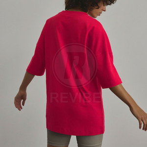เสื้อยืดโอเวอร์ไซส์ผู้หญิงใส่สบาย ระบายอากาศดี เหมาะกับฤดูร้อน ผ้าฝ้าย 100% สไตล์ลำลอง สตรีทแวร์ - Product Image 6