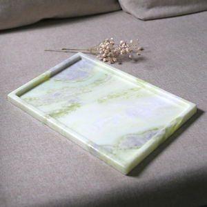 Bandejas Decorativas de Lujo con Diseño de Conchas de Ónix Natural, Acabado Superficial Antiguo, para Cocina y Sala de Estar - Product Image 6