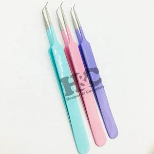 Hot Picks Pinzas para pestañas postizas Logo Fan Pinzas para extensiones de pestañas Volumen de acero inoxidable Pinzas para pestañas Visón sostenible - Product Image 3