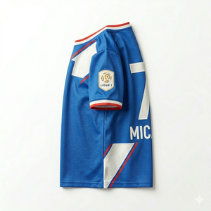 Camiseta de Fútbol Azul Rey Edición Especial "Número 7" de Micah Corporation con Faja Geométrica y Parches en las Mangas de Torneo - Product Image 3