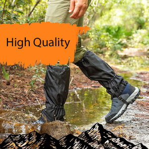 Polainas Ajustables Impermeables de Nailon y Poliéster |   Cubrezapatos Ligeros para Nieve |   Equipo de Senderismo, Caza y Trekking al Aire Libre - Product Image 6