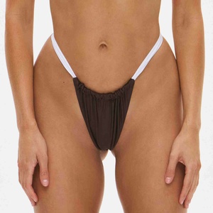 Wholesale New 2 Piece <b>Bikini</b> <b>Set</b> Summer Plunge Neck <b>Bikini</b> <b>Set</b> Solid Mesh Thong Bathing Suit Swimwear Women <b>Bikini</b> Beachwear <b>Set</b> - Product Image 3