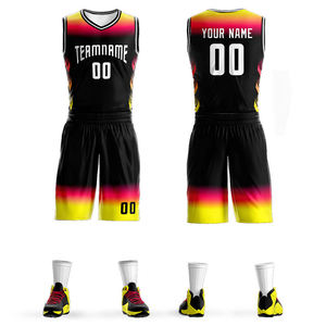 Vente flash - Ensemble de maillots de basket-ball au design nouveau, prix d'usine, bonne qualité, avec logo imprimé, vêtements de sport, ensembles de basket-ball - Product Image 4