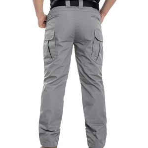 Pantalones Cargo para Hombre, Transpirables, Corte Ajustado, Color Sólido, MOQ Bajo, con Múltiples Bolsillos, OEM - Product Image 3