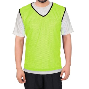 Men's Green Mesh Polyester/Cotton <b>Training</b> Vest V-Neck Sleeveless Breathable Quick Dry Sports <b>Bib</b> Soccer Basketball Volleyball - Product Image 1